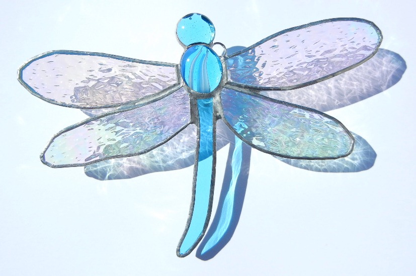 Dragonfly Stained Glass : Iris in J
une - San Diego Stained Glass